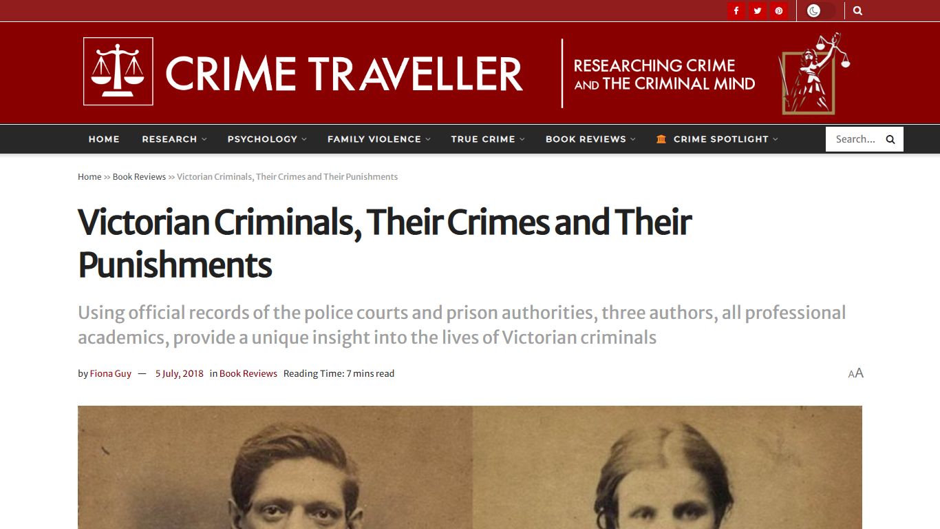 Victorian Criminals, Their Crimes and ... - Crime Traveller